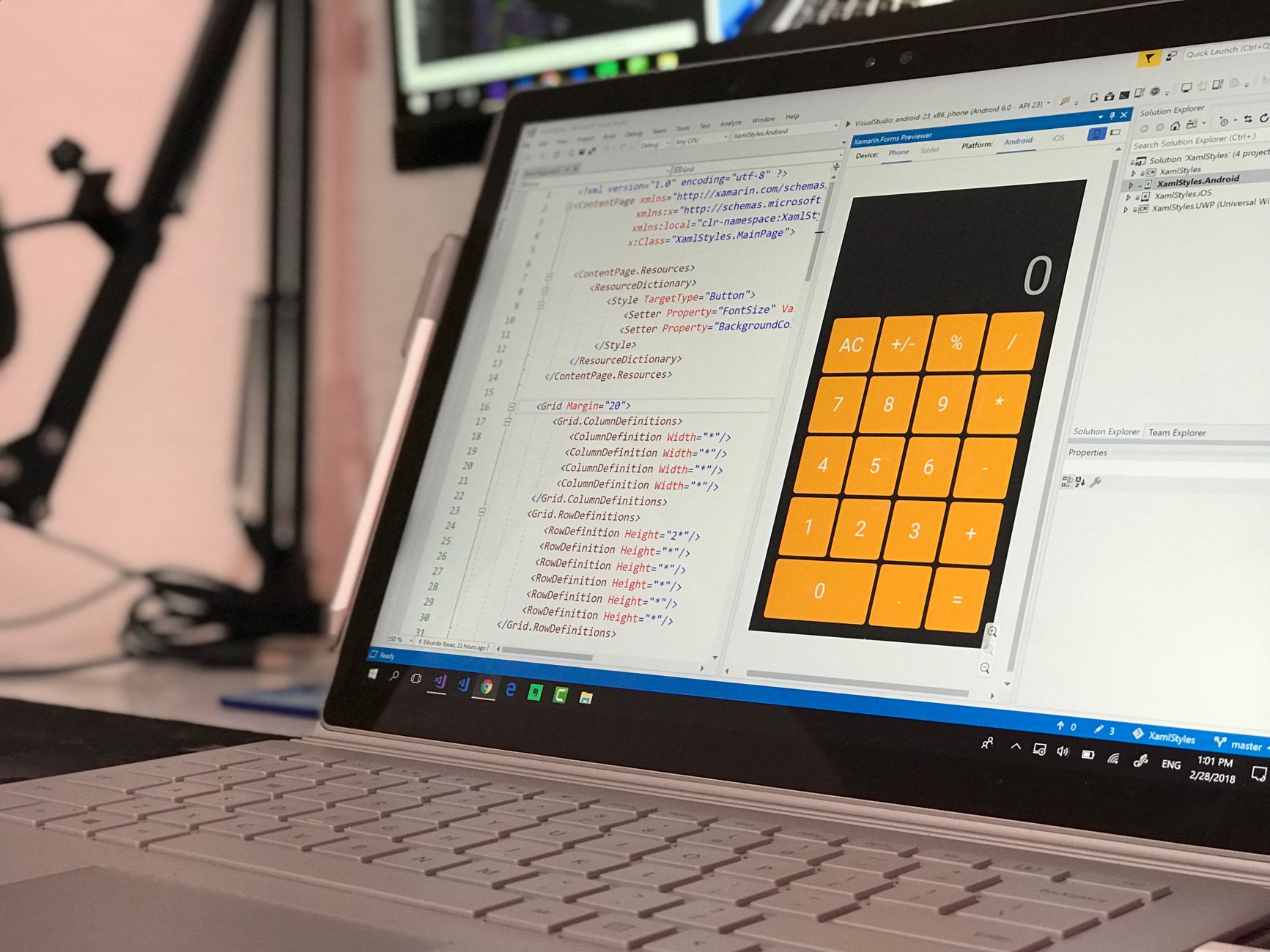 rock calculator interface